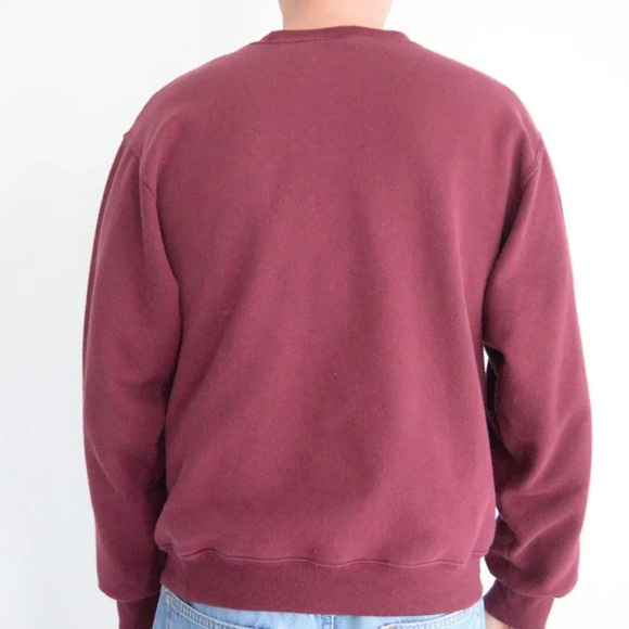 Vintage Jerzees NuBlend Maroon CMU Crewneck Sweater M - Picture 3 of 11